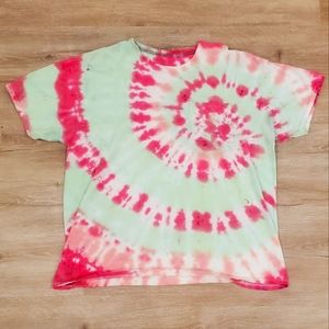 Tie dye pocket T Shirt